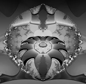 Geometric Shapes Illustration Imprime: Fractal object