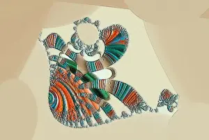 Colorful Geometric Patterns Imprime: Fractal object