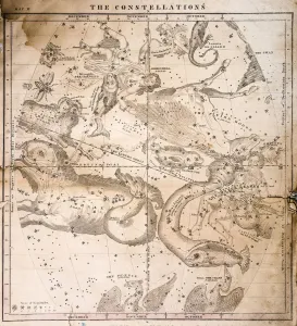 Astronomy Artwork Imprime: Celestial Map 1856