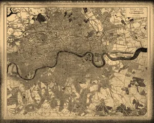 Londres Imprime: Mapa de la ciudad de Londres.