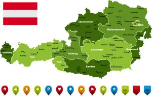 Austria Map Imprime: Austria Map