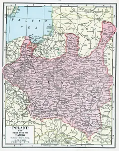 Antique European Cartography Imprime: Map Of Poland