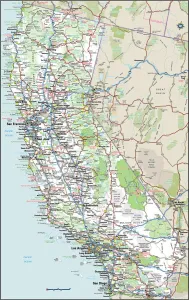 Mapa de Carreteras de California