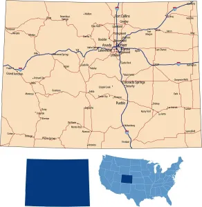 Reference Maps For Design Imprime: Colorado road map