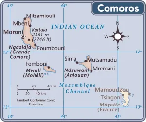 Reference Maps 2011 Imprime: Comoros country map