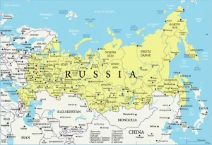 Impresiones de Mapa de Referencia de Rusia Ucrania Imprime: Mapa de Rusia