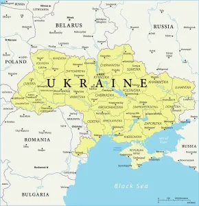 Impresiones de Mapas de Referencia de Ucrania Odessa Imprime: Mapa de Ucrania