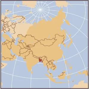 Obras De Arte Fotorrealistas Imprime: Mapa de referencia de Myanmar (Birmania).