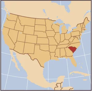 South Carolina Map Imprime: South Carolina reference map