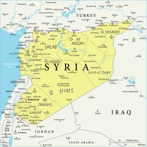 Mapa Imprime: Mapa de Referencia de Siria