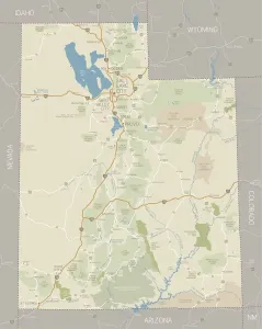Mapa de Utah