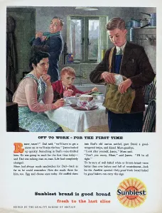 Classic British Photography Imprime: Off To Work - For The First Time
