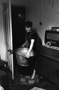 Welsh Village Scenes Imprime: Pithead Baths