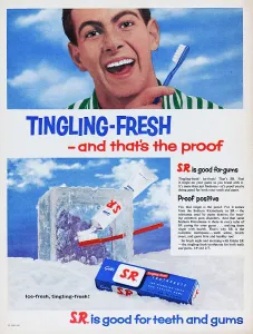 Vintage Toothpaste Ads Imprime: S.R. Toothpaste