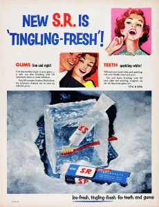 Vintage Toothpaste Ads Imprime: S.R. Toothpaste