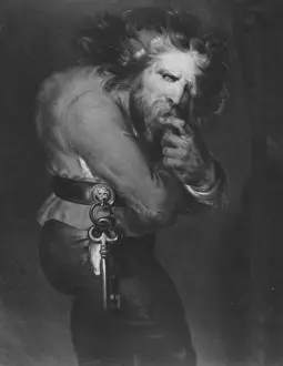 Impresiones de Quasimodo, el campanero de Notre Dame del libro de Victor Hugo. Obra original: Ilustrador - Antoine Wiertz de Bruselas (Foto por Hulton Archive/Getty Images) H Imprime: Quasimodo