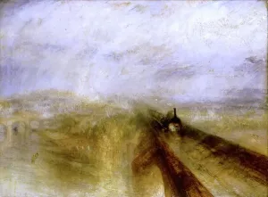 Brunel Imprime: Lluvia, vapor y velocidad - Ferrocarril Occidental de 1844 por Turner Galería Nacional José