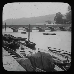Puente Imprime: Puente de Looe, Looe, Cornualles. Alrededor de 1900.
