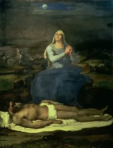 "Pieta, 1516-17 (óleo sobre tabla)".