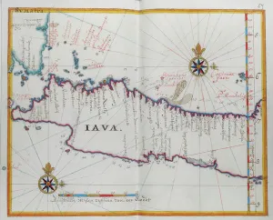 Southeast Asia Maps Imprime: Map of the island of Java