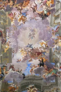 Iglesia de San Ignacio de Loyola, Roma, Italia, siglo XVII (fresco).