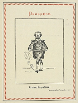 Alice In Wonderland Illustrations Imprime: December. Remove the pudding!