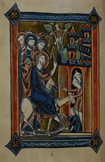 Flemish Illuminated Manuscripts Imprime: Entry into Jerusalem