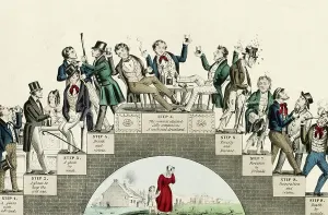 US History Artwork Imprime: The drunkards progress, 1846