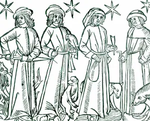 Ancient Greek Medicine Imprime: The Four Humours with their representative animals