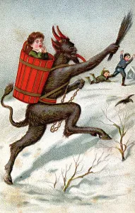 Historical Postcard Imprime: Krampus