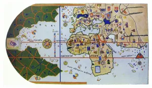 Old World Maps Imprime: Map of the World, drawn 1500