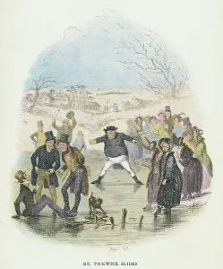 Charles Dickens Writer Imprime: Mr Pickwick slides