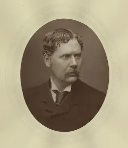 English Painter Artist Imprime: Portrait of Marcus Stone