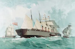 Isambard Kingdom Brunel Engineer Imprime: SS Great Eastern, Isambard Kingdom Brunel's great steam ship