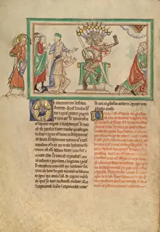 Medieval European Illustrations Imprime: The Beast Enthroned