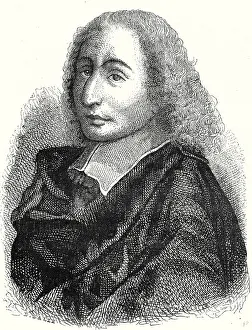 Victorian Era Engravings Imprime: Blaise Pascal