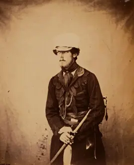 Crimean War Pictures Imprime: Captain Verschoyle, Grenadier Guards, Crimean War, 1853-1856, Roger Fenton historic