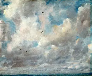 British Romanticism Artists Imprime: Cloud Study Stratocumulus Cloud, John Constable, 1776-1837, British