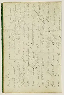 Early 19th Century Artworks Imprime: Draft letter