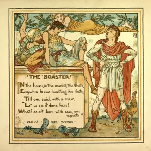 Walter Crane Illustrator Imprime: The Boaster