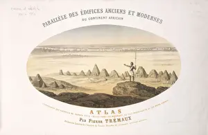 Desert Landscapes Africa Imprime: Frontispiece Paralleles des edifices anciens
