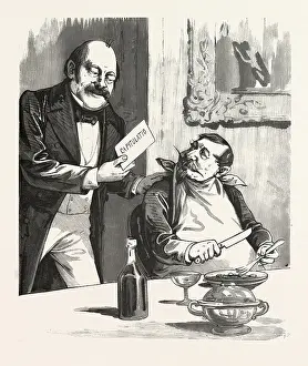 Liszt Gourmet Archive Images Imprime: Having dinner after the capitulation, Paris, France, 19th century, franco prussian war