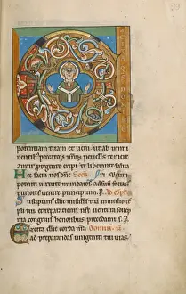 Gold Leaf Illumination Imprime: Initial E: An Archbishop
