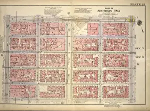 Vintage NYC Map Imprime: Plate 25, Part of Sections 3&5: Bounded by E. 42nd Street, Third Avenue, E. 37th Street
