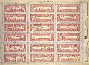 Old American Geography Maps Imprime: Plate 28, Part of Section 5: Bounded by E. 83rd Street, Avenue A, E. 77th Street