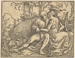 Sixteenth Century Prints Imprime: Sixth Commandment Ten Commandments Woodcut Sheet