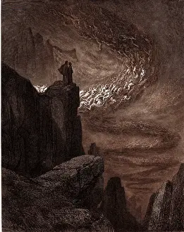 Divine Comedy Illustrations Imprime: The Tempest of Hell, by Gustave Dore