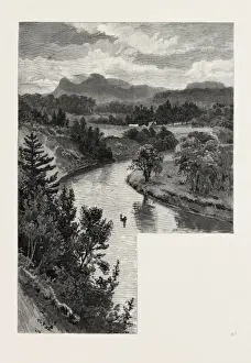 Canadian Historical Images Imprime: The Upper Lakes, Pointe De Meuron, Canada, Nineteenth Century Engraving