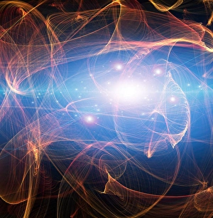 Beautiful Digital Artwork Imprime: Beautiful Flowing Light Abstract. 3D rendering