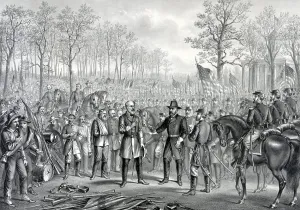 Robert E Lee Surrender Imprime: Capitulation & surrender of Robert E